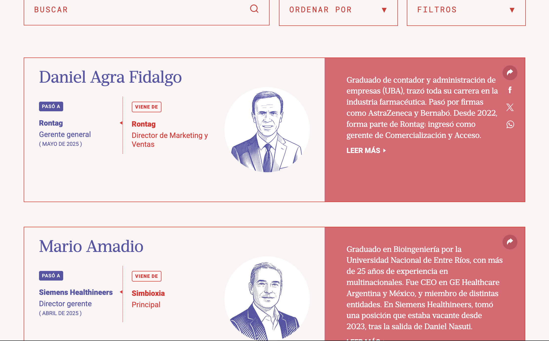 Los pases del mercado corporativo